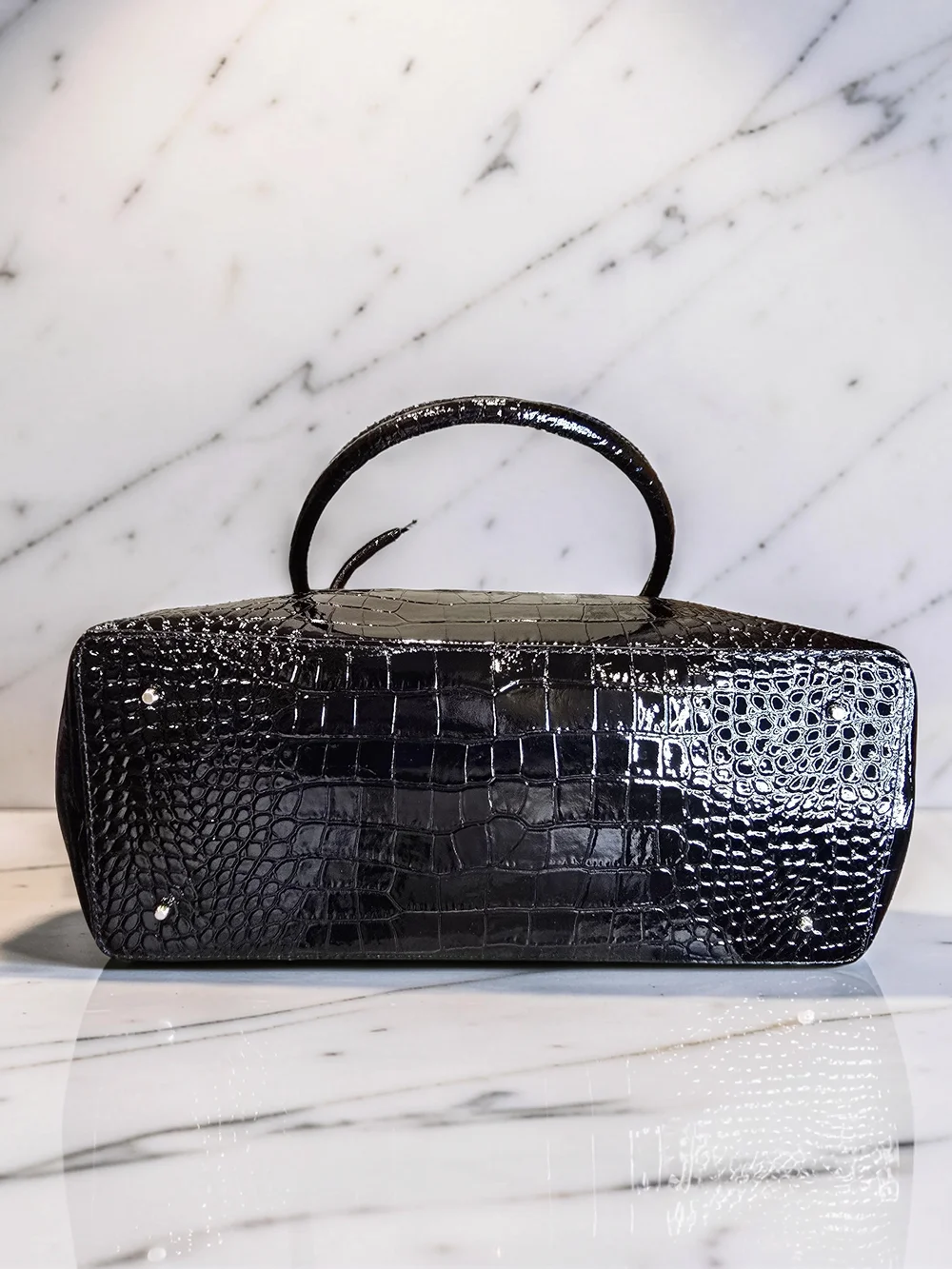 Kate Spade Knightsbridge Constance Croc Patent Leather Satchel Bag